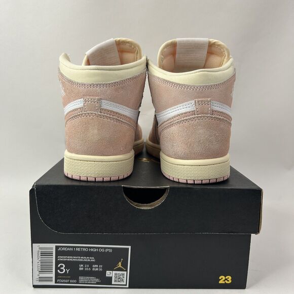 Nike Shoes Air Jordan Air Jordan 1 Retro High OG PS “Washed Pink” 2024 - Picture 5 of 9